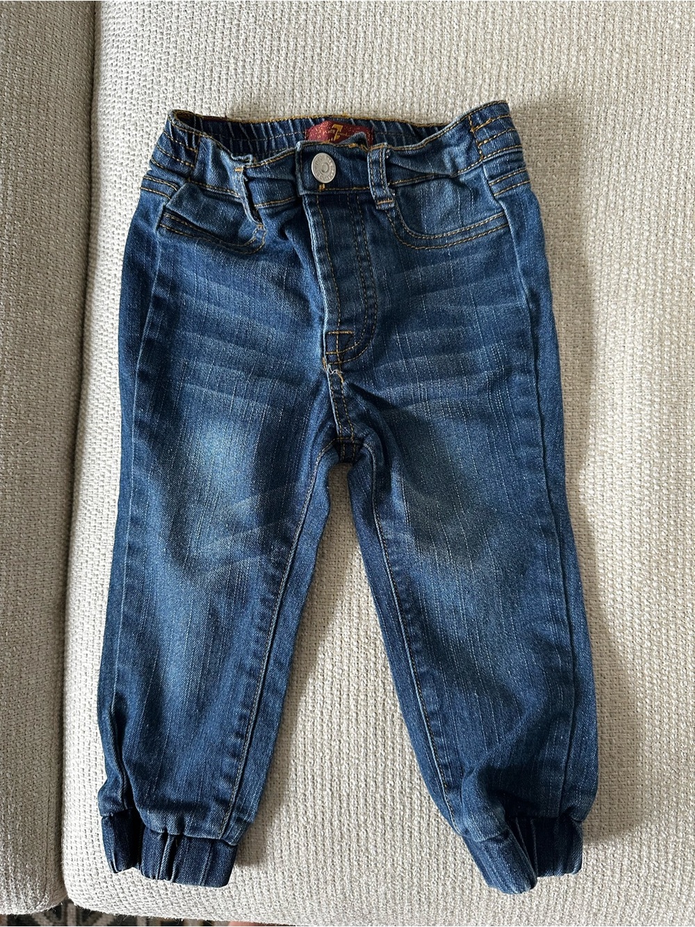 7 for all mankind Dark Blue Elastic Cuff Denim Jogger